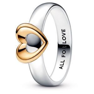 Pandora Radiant Two-tone Sliding Heart Ring